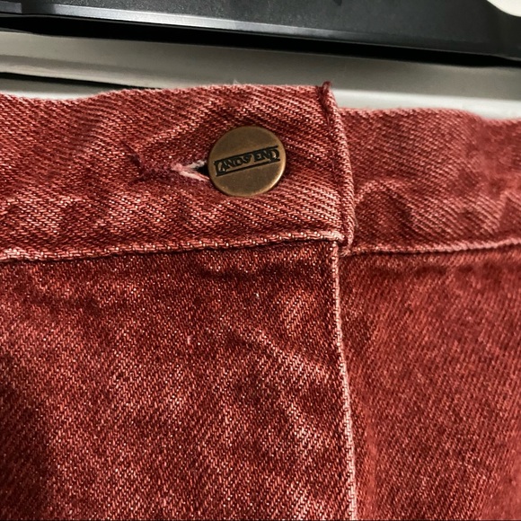 Red denim skirt - Picture 4 of 5